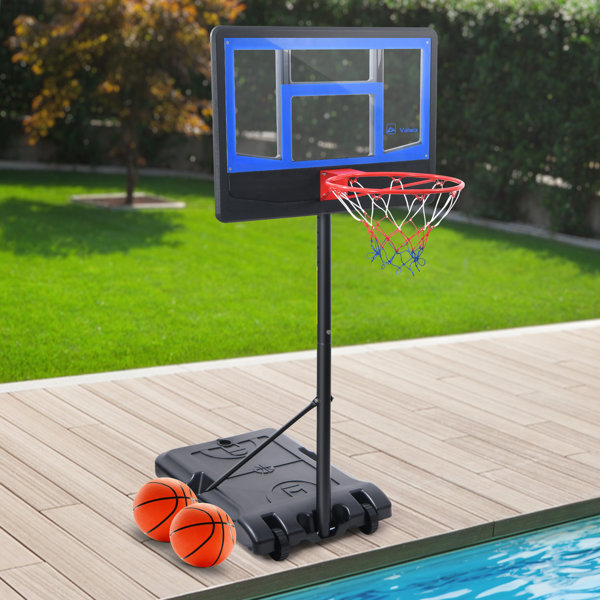 Klo Kick Pool Basketball Hoop Outdoor Adjustable Height Poolside